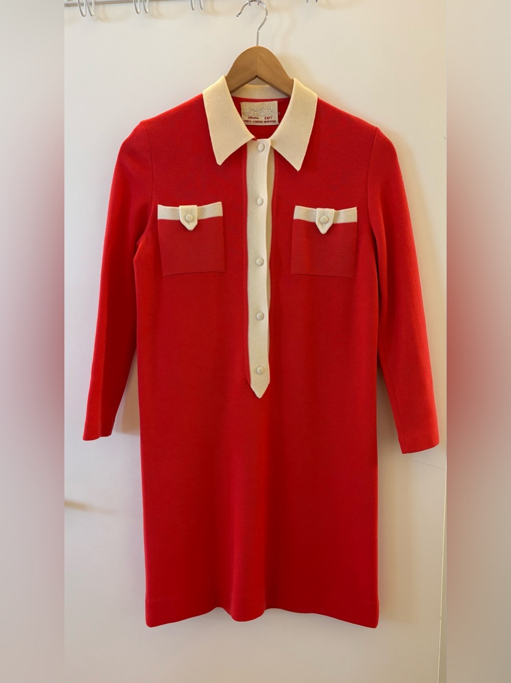 Vintage Mod Fascination Knit Shift Dress